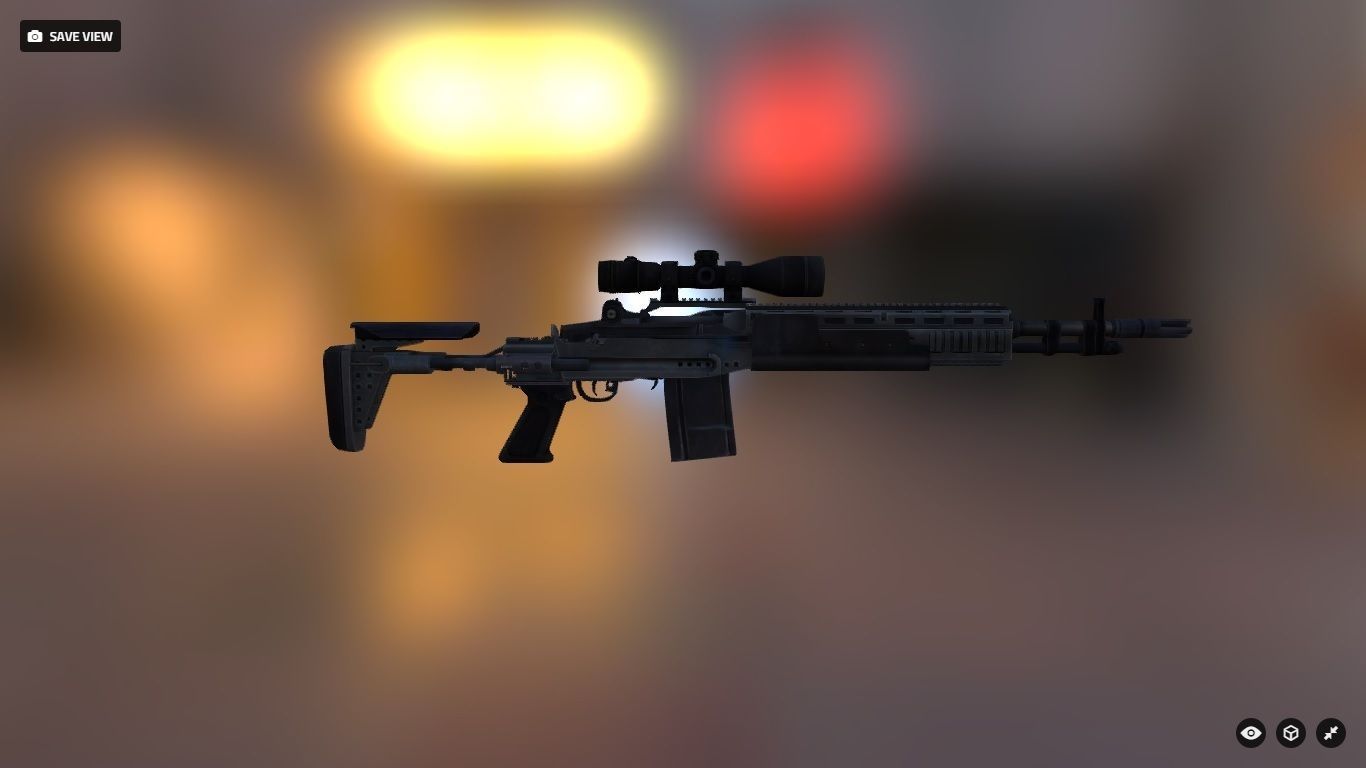 3D model M14 EBR VR / AR / low-poly | CGTrader