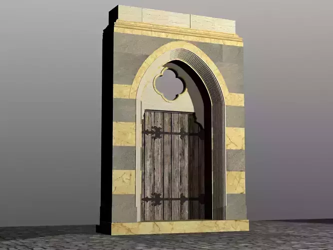 Medieval Lombard Style Portal no 3