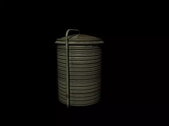 Oil Tank Free low-poly 3D model