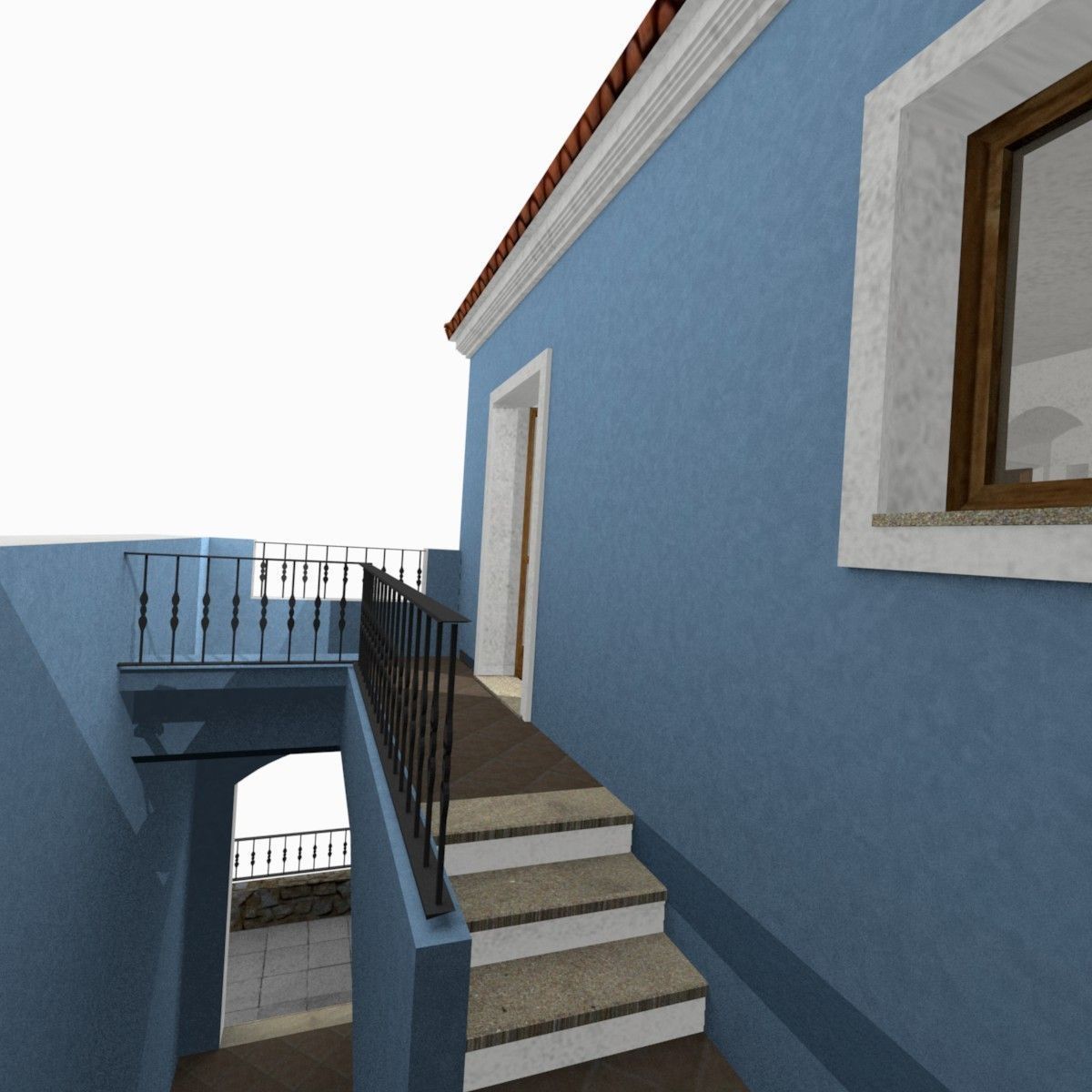 Tho Storey Building - House Low-poly 3D model_21