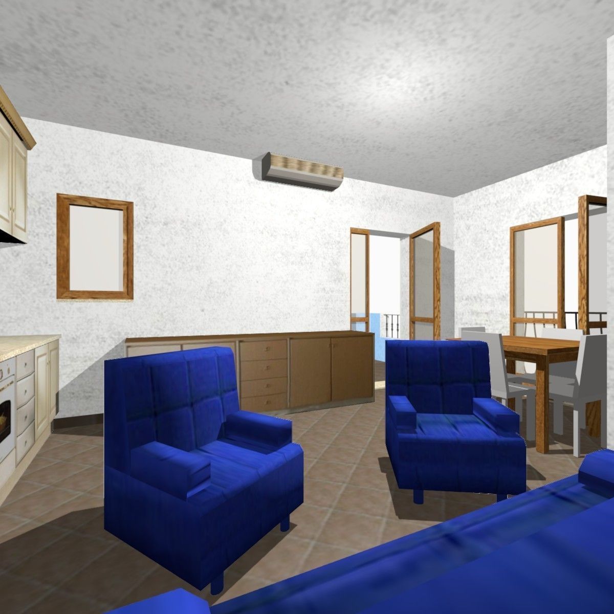 Tho Storey Building - House Low-poly 3D model_25