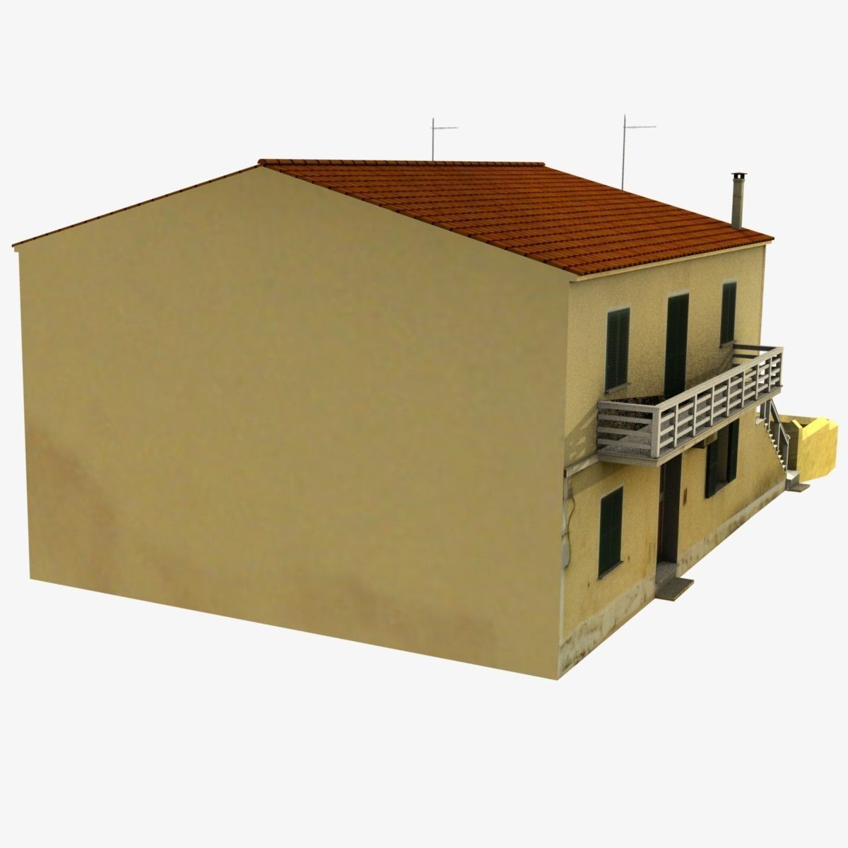 Village Home  N-E Low-poly 3D model_5