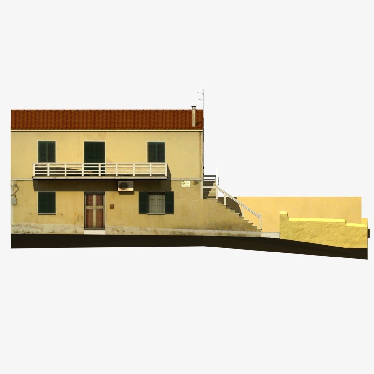Village Home  N-E Low-poly 3D model_2