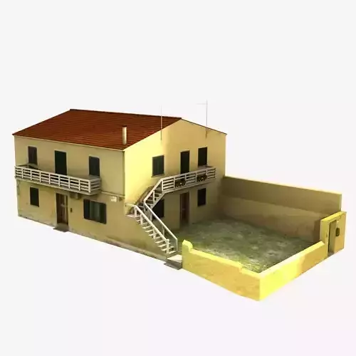 Village Home  N-E Low-poly 3D model