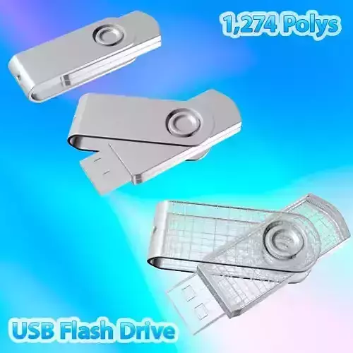 USB Flash Drive 03 3D model