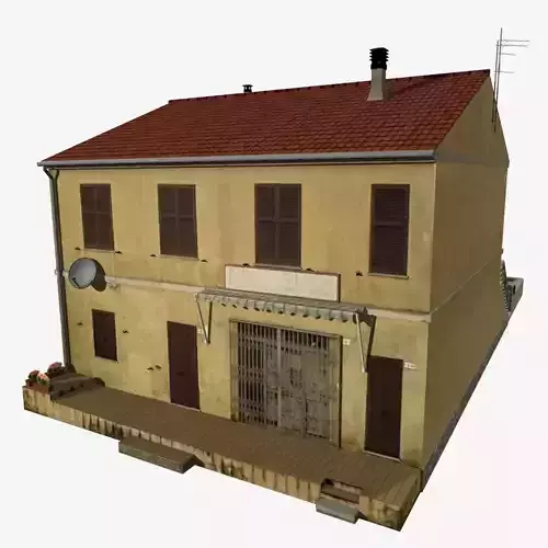 Village Home S-C Low-poly 3D model