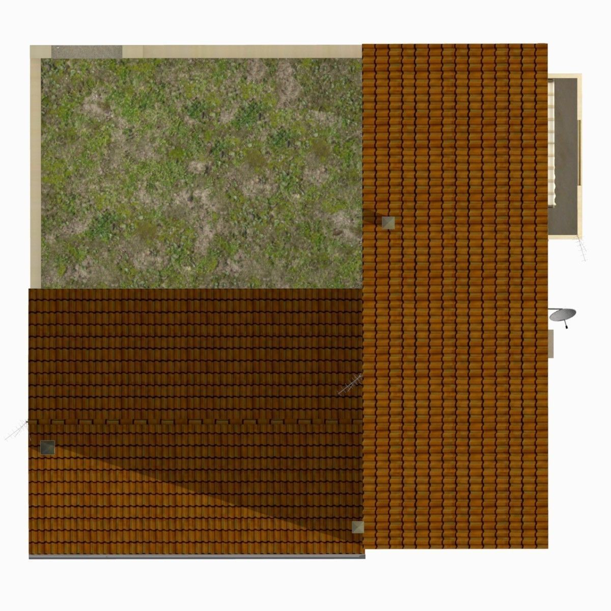 Village Home W-N Low-poly 3D model_10