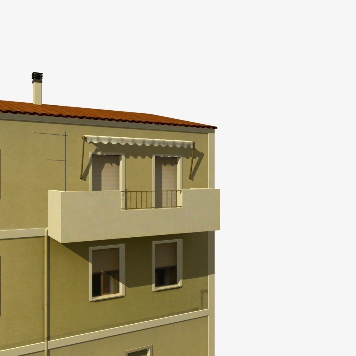 Village Home W-N Low-poly 3D model_8