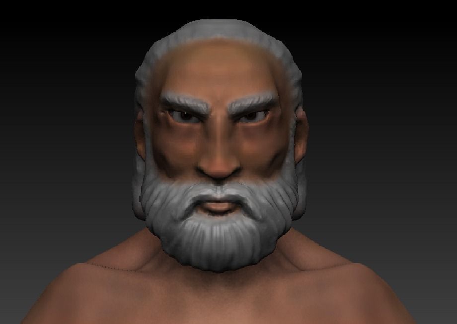 Primal man 3D model_2
