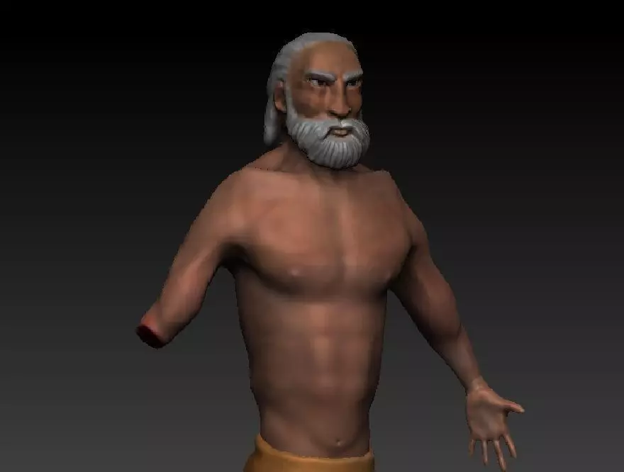 Primal man 3D model_0