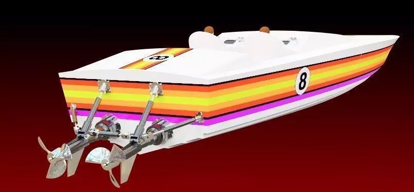 Offshore Powerboat 3D model
