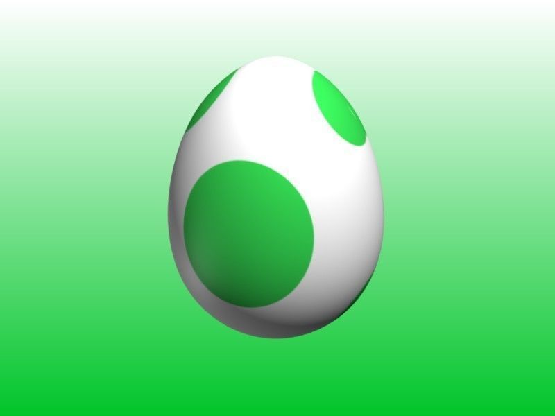 Chicken Egg 3D print model_1