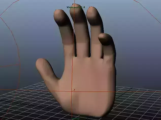 Human Hand 3D print model