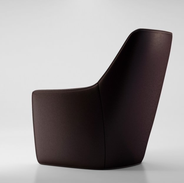 Knoll Foster 520 armchair 3D model_1