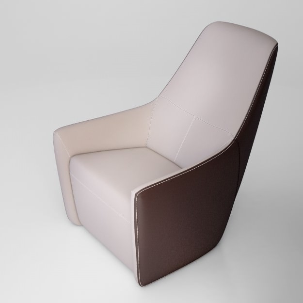 Knoll Foster 520 armchair 3D model_4