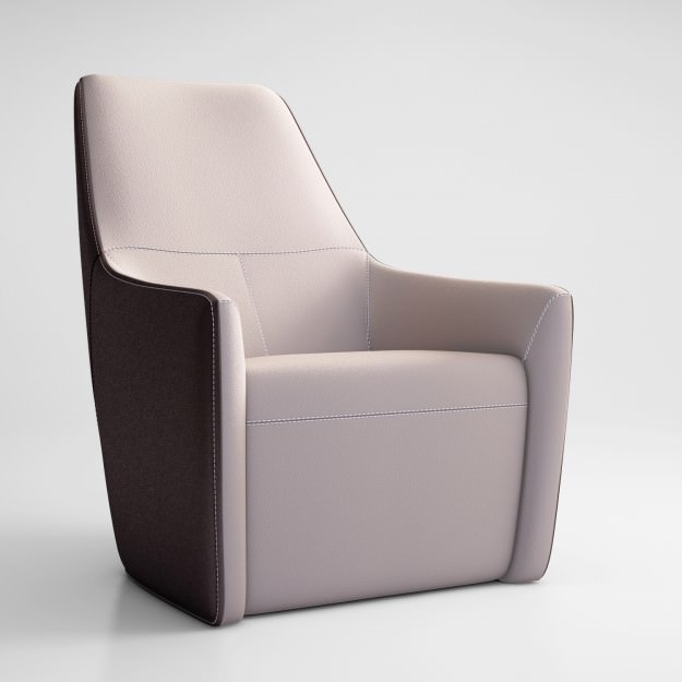 Knoll Foster 520 armchair 3D model_3