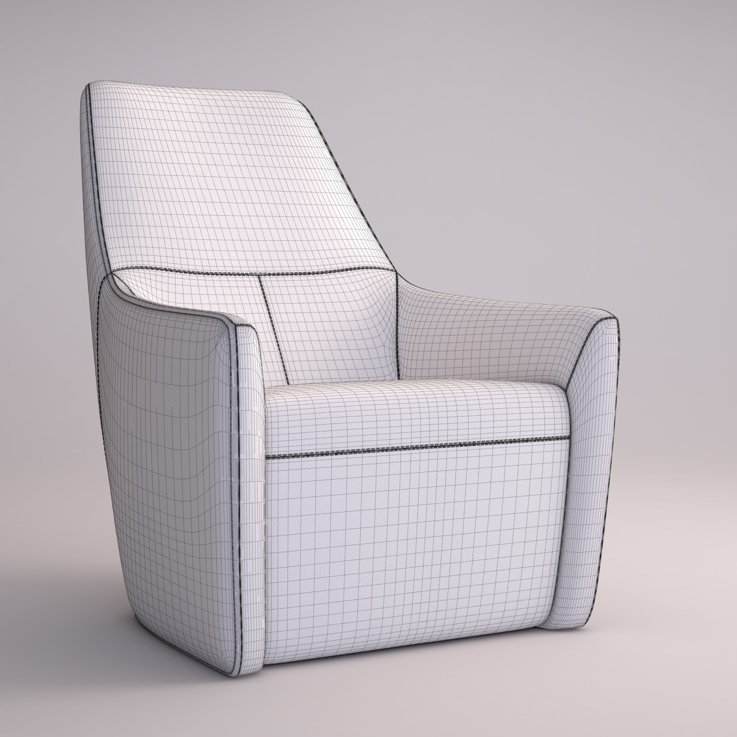 Knoll Foster 520 armchair 3D model_5