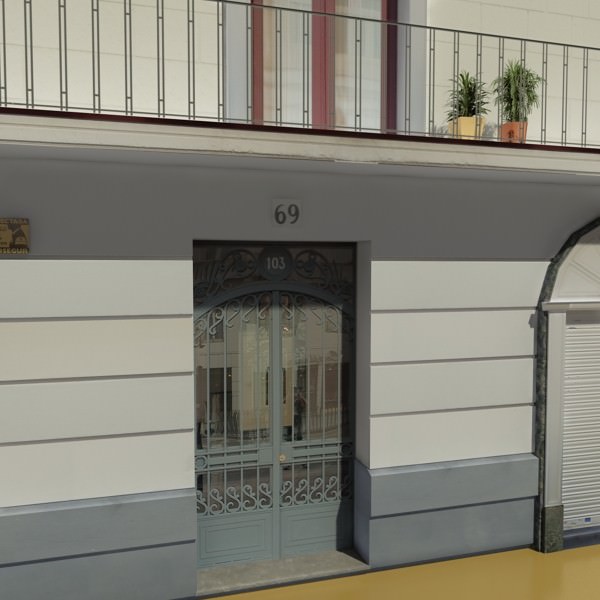 Building apartment - apartment 3D model_6