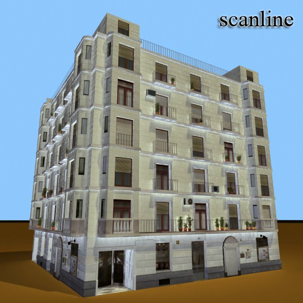 Building apartment - apartment 3D model_9