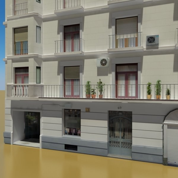 Building apartment - apartment 3D model_4