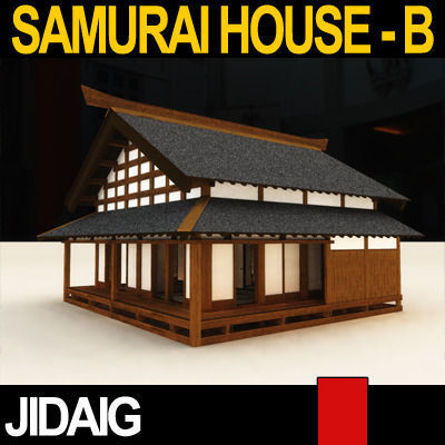 Japanese Village House Block B 3D model_4