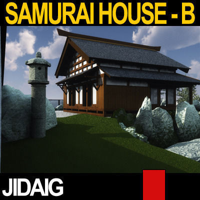 Japanese Village House Block B 3D model_5