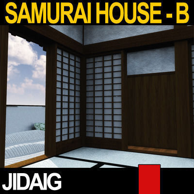 Japanese Village House Block B 3D model_2