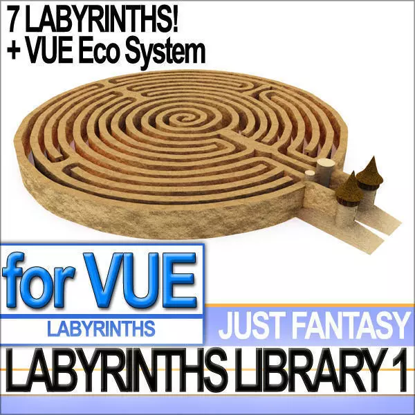 Labyrinths Library Vol 1 3D model_0