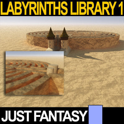 Labyrinths Library Vol 1 3D model_6