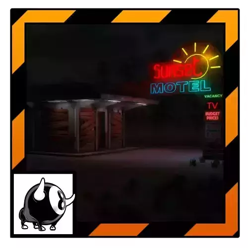 Abandoned Motel Low-poly 3D model