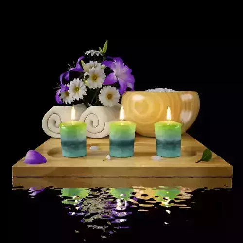 SPA CANDLES 3D model