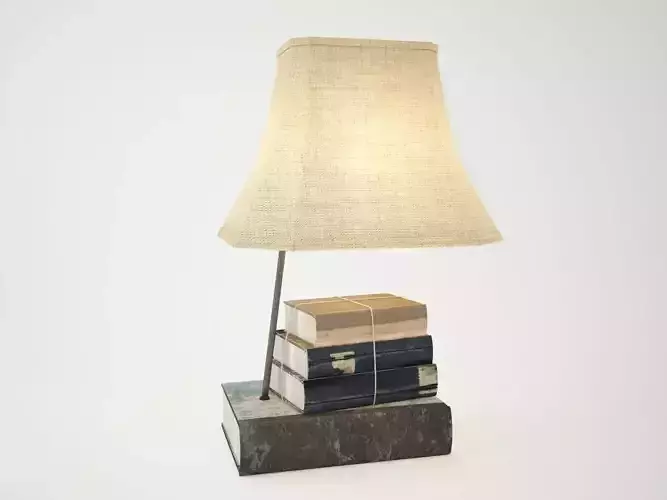 MDF Lamp with Books