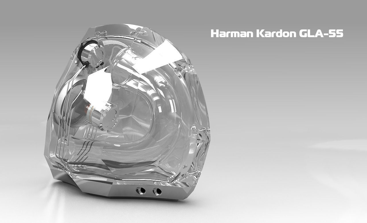 Harman Kardon GLA-55 speakers 3D model_4