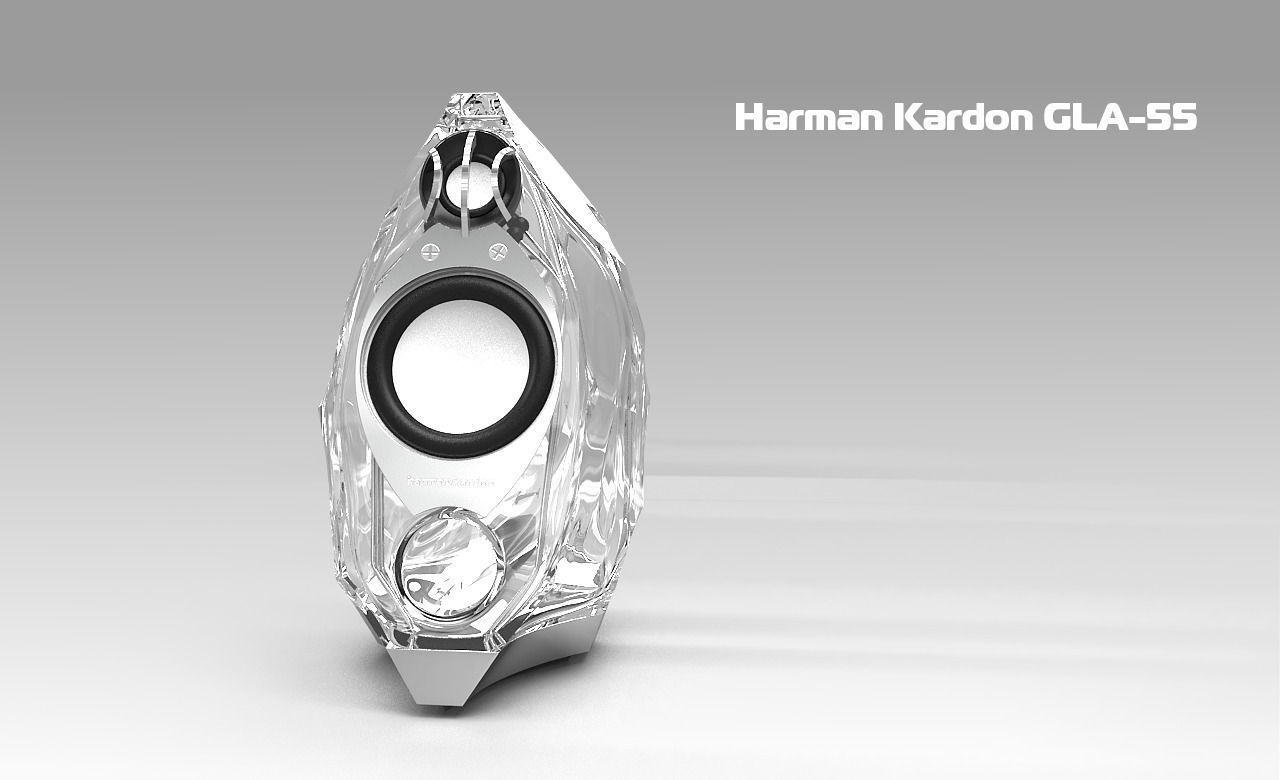 Harman Kardon GLA-55 speakers 3D model_5