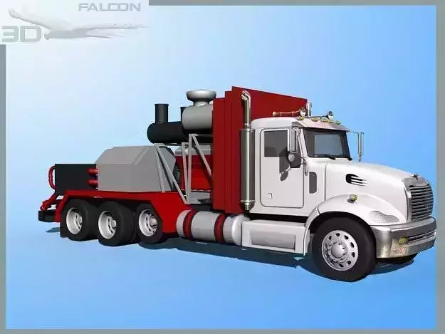 Falcon3D Fracking Pumper Truck 3D model