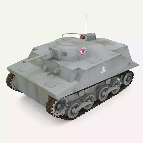 Tank Type 2 Ka-Mi Low-poly 3D model