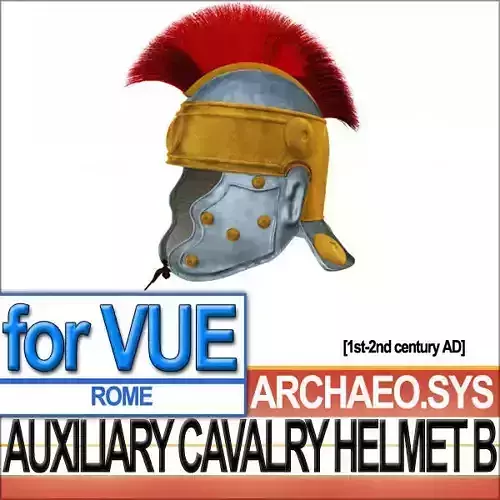 Ancient Rome Auxiliary Cavalry Helmet B 3D model