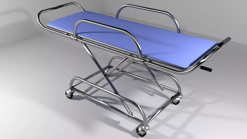 Hospital Furniture Stretcher 3D model