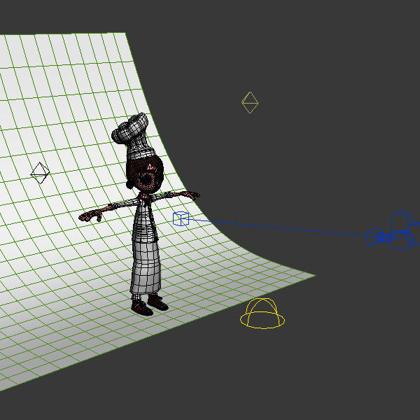 Chef cartoon 02 3D model_7