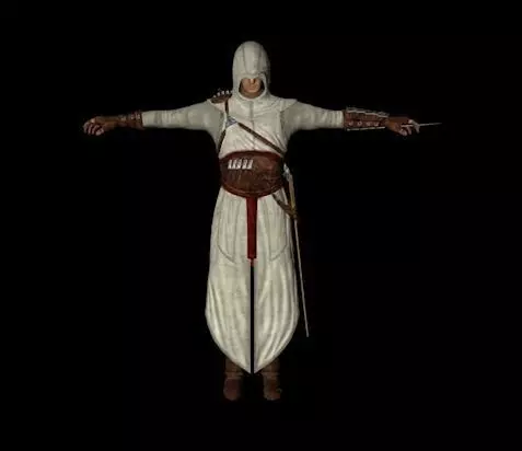 Altair the Assassin Low-poly 3D model