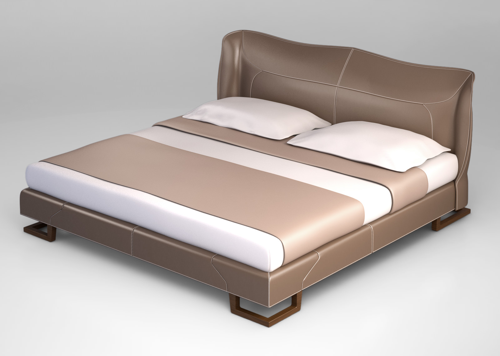 Giorgetti Corium bed 3D model_3