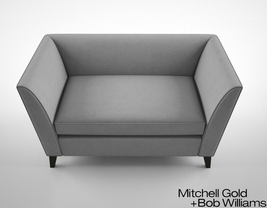 Mitchell Gold and Bob Williams Mona Sofette 3D model_2