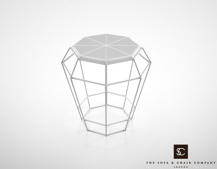 The Sofa and Chair Company Tetra Sidetable 3D model_4