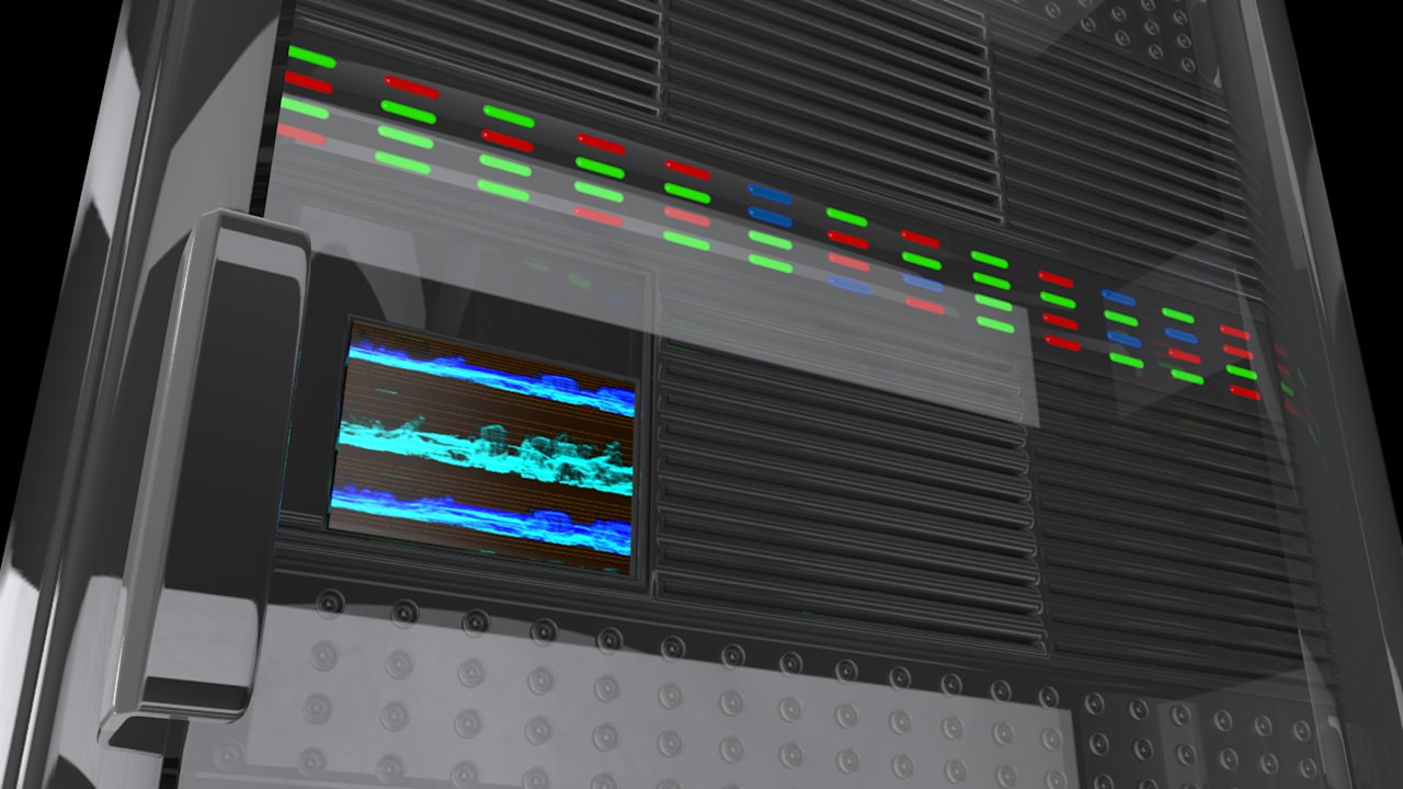 CPU Server Rack Unit 3D Model 3D model_1