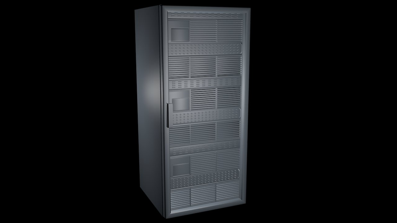 CPU Server Rack Unit 3D Model 3D model_4