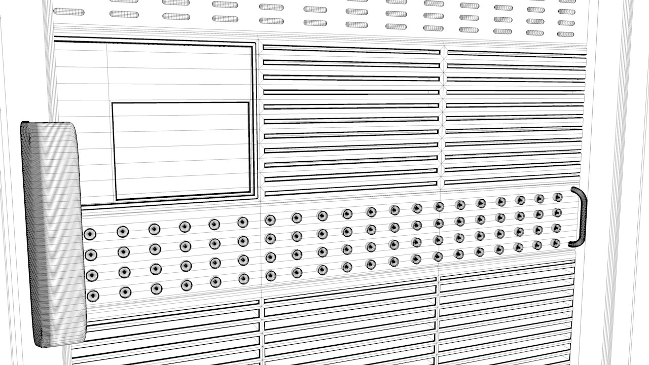 CPU Server Rack Unit 3D Model 3D model_7