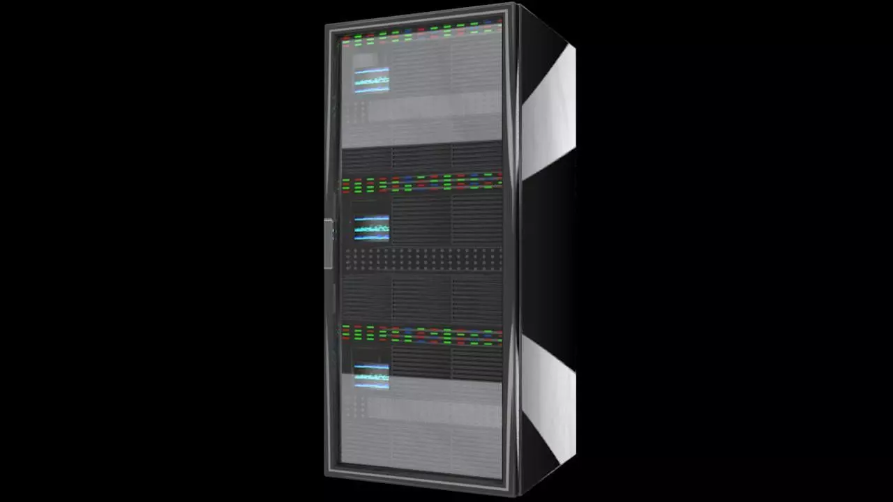 CPU Server Rack Unit 3D Model 3D model_0