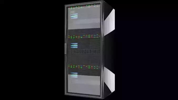 CPU Server Rack Unit 3D Model