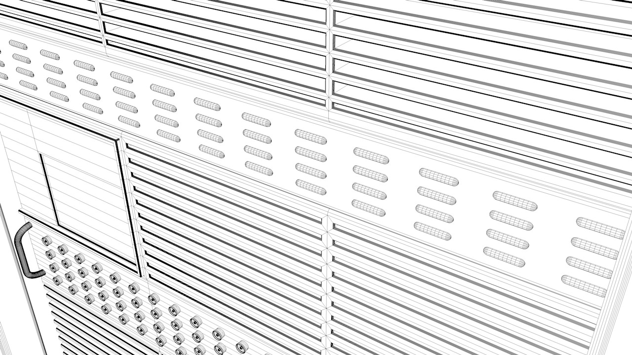 CPU Server Rack Unit 3D Model 3D model_9