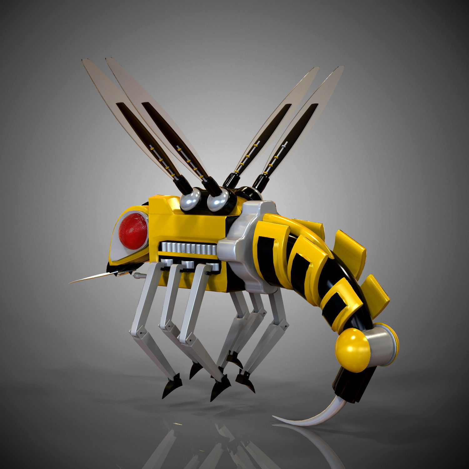 Robo bee 3D model_1